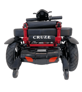 Triaxe CRUZE Scooter - Folded Back View -  -  by Enhance Mobility | Wheelchair Liberty
