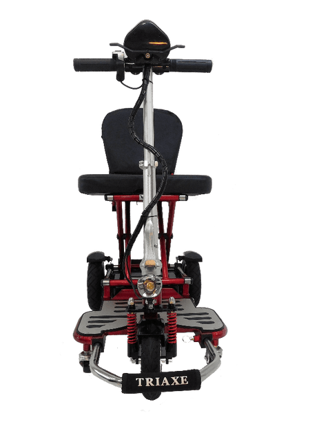 Triaxe CRUZE Scooter - Front View Red  -  by Enhance Mobility | Wheelchair Liberty