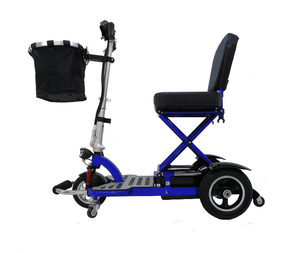 Triaxe CRUZE Scooter - Side View - Blue  -  by Enhance Mobility | Wheelchair Liberty