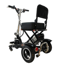 Triaxe Sport Folding Electric Scooter - Black Left Side View - by Enhance Mobility | Wheelchair Liberty
