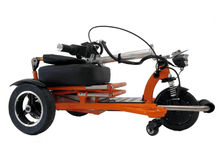 Triaxe Sport Folding Electric Scooter - Folded Orange - by Enhance Mobility | Wheelchair Liberty