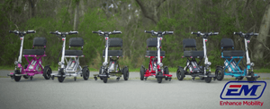 Triaxe Sport Folding Electric Scooter - Limited Color Options - by Enhance Mobility | Wheelchair Liberty