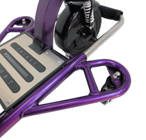 Triaxe Sport Folding Electric Scooter - Purple Foot Area - by Enhance Mobility | Wheelchair Liberty