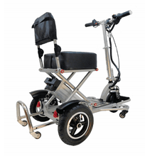 Triaxe Sport Folding Electric Scooter - Side View - by Enhance Mobility | Wheelchair Liberty