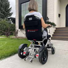 VISTA Power Chair By Travel Buggy - In Use Rear View | Wheelchair Liberty 