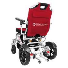 VISTA Power Chair By Travel Buggy - Rear Side View Red | Wheelchair Liberty 
