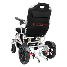 VISTA Power Chair By Travel Buggy - left Side Rear View Black | Wheelchair Liberty 