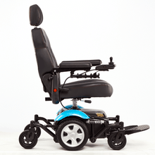 Side View Blue - Vision Sport Power Wheelchair P326A by Merits | Wheelchair Liberty