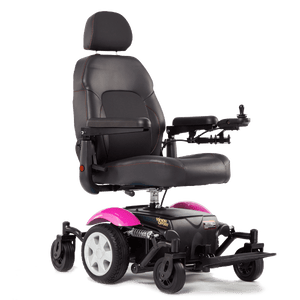 Pink - Vision Sport Power Wheelchair w/ Seat Lift P326D by Merits | Wheelchair Liberty