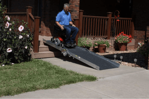 In USe For Power Chair - Wheel-A-Bout Wheelchair and Scooter Ramp by PVI | Wheelchair Liberty