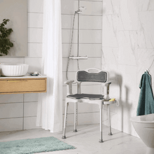With Accessories - Swift Shower Stool/Chair by Etac | Wheelchair Liberty