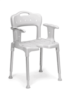 With Back Support And Arm Rest - Swift Shower Stool/Chair by Etac | Wheelchair Liberty