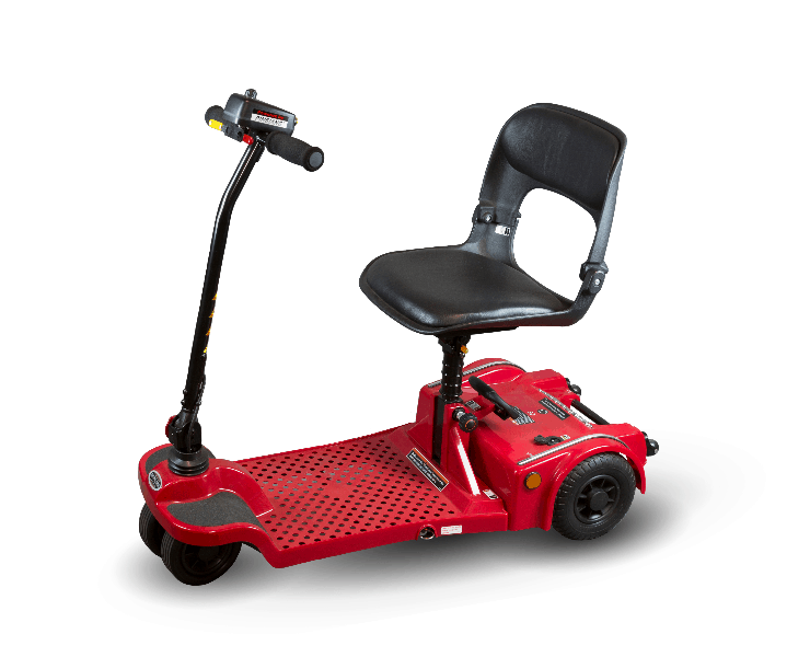 Red - Echo Folding 4-Wheel Electric Scooter by Shoprider | Wheelchair Liberty