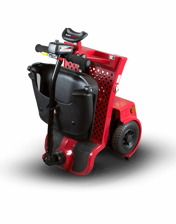 Red, Folded - Echo Folding 4-Wheel Electric Scooter by Shoprider | Wheelchair Liberty