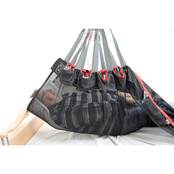 Polyester Mesh In Use - SafeHandlingSheet Positioning Slings By Handicare | Wheelchair Liberty