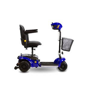 Side View, Blue - Scootie 4-Wheel Electric Scooter by Shoprider