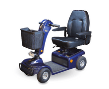 Blue - Sunrunner 4 Mid-Size 4-Wheel Electric Scooter by Shoprider | Wheelchair Liberty