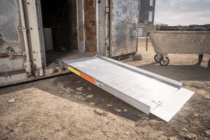 Used on a construction site - TRAVERSE™ Portable Walk Ramp by EZ-Access | Wheelchair Liberty