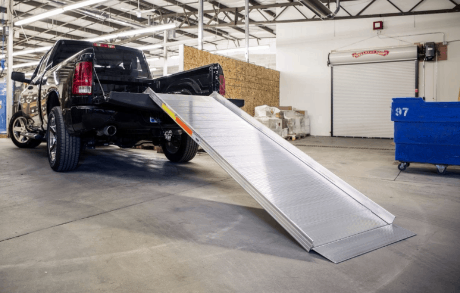 Used on a Pick-up Truck - TRAVERSE™ Portable Walk Ramp by EZ-Access ...